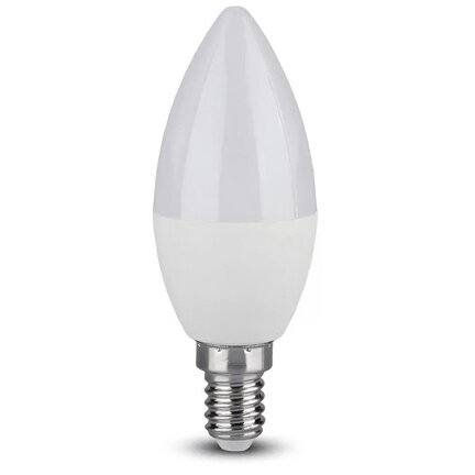Bec LED cu telecomanda SKU-2771 E14 3.5W Dimabil RGB si 6400K Alb rece