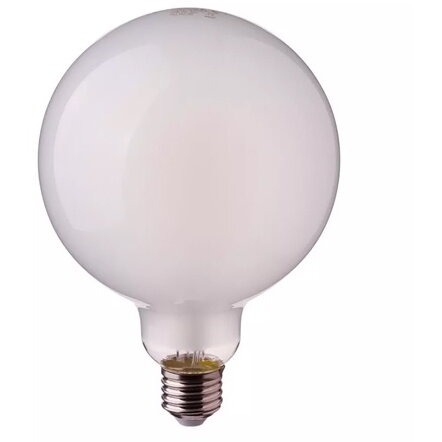 Bec LED cu filament SKU-7189 Sticla mata G125 E27 7W 2700K lumina alba calda