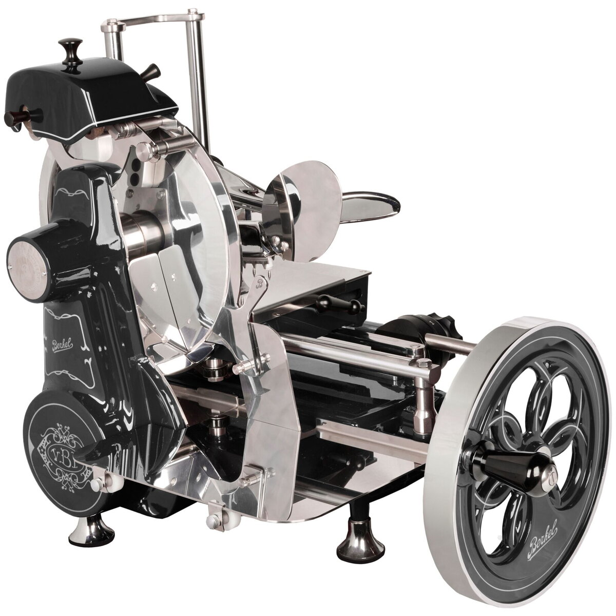 Berkel Volano B2 black fiorato Manual Flywheel Meat Slicer