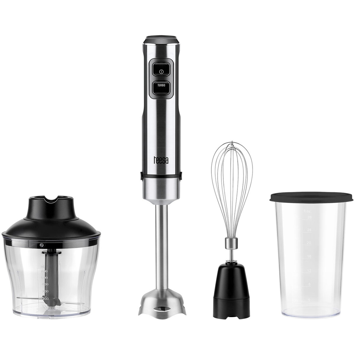 Blender Teesa TSA3507 0,6 L 1200 W Negru, Argintiu