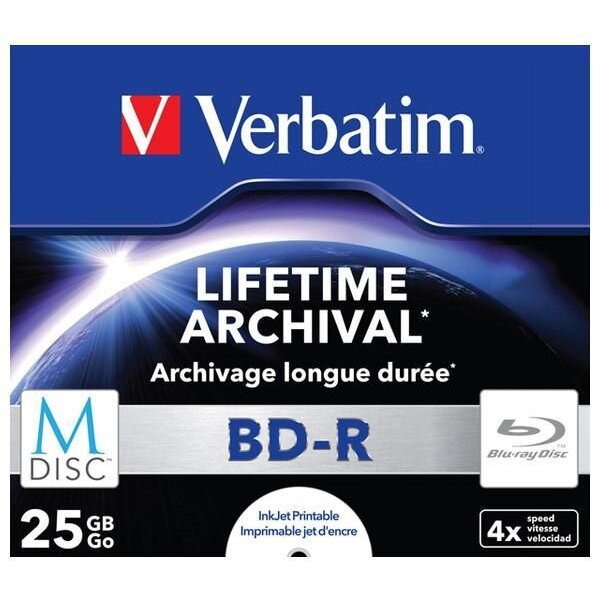 Mediu optic M-DISC BD-R 25 GB INKJET PRINTABLE
