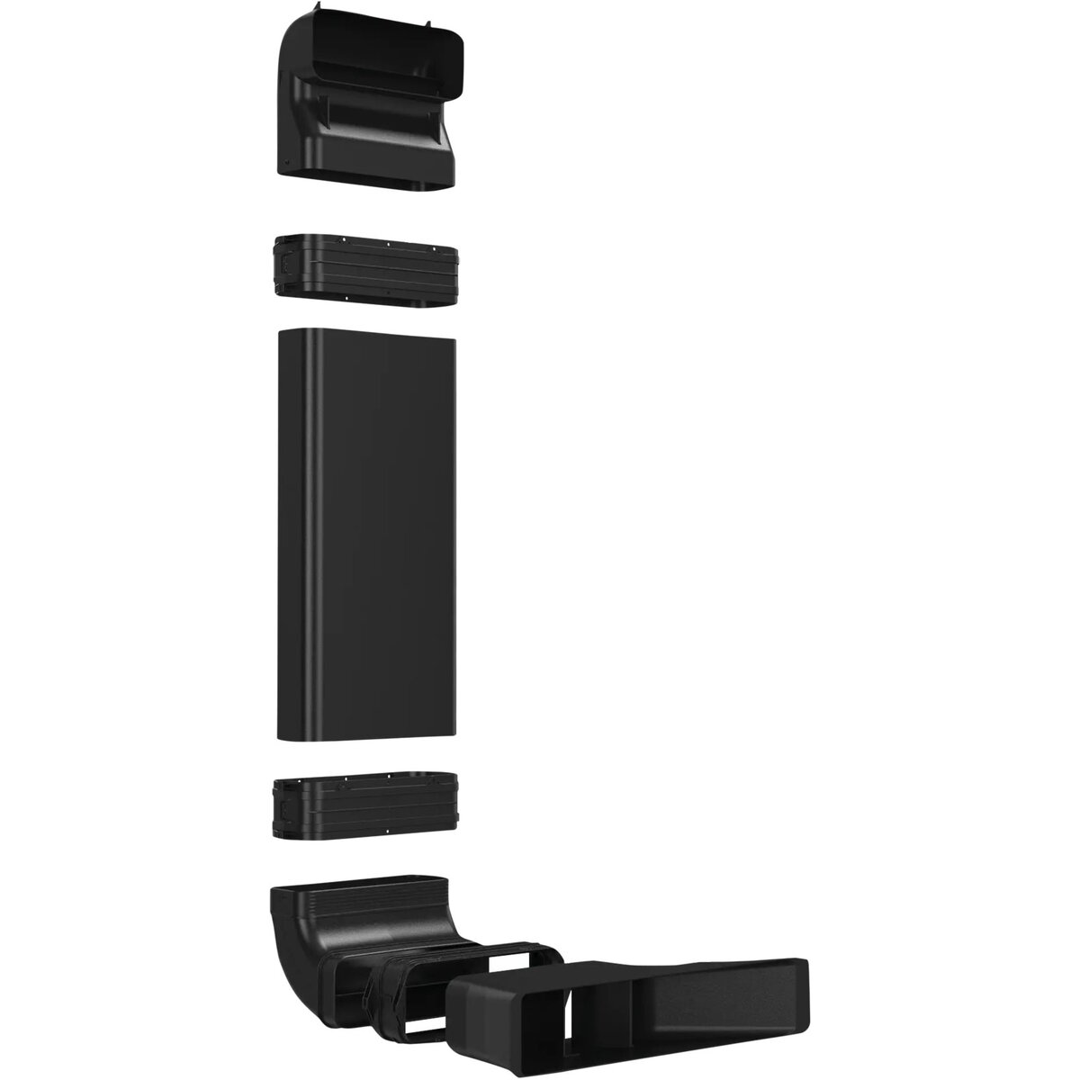 Bosch HEZ9VDKR1 Recirculation kit S and L-bow (60cm), Black