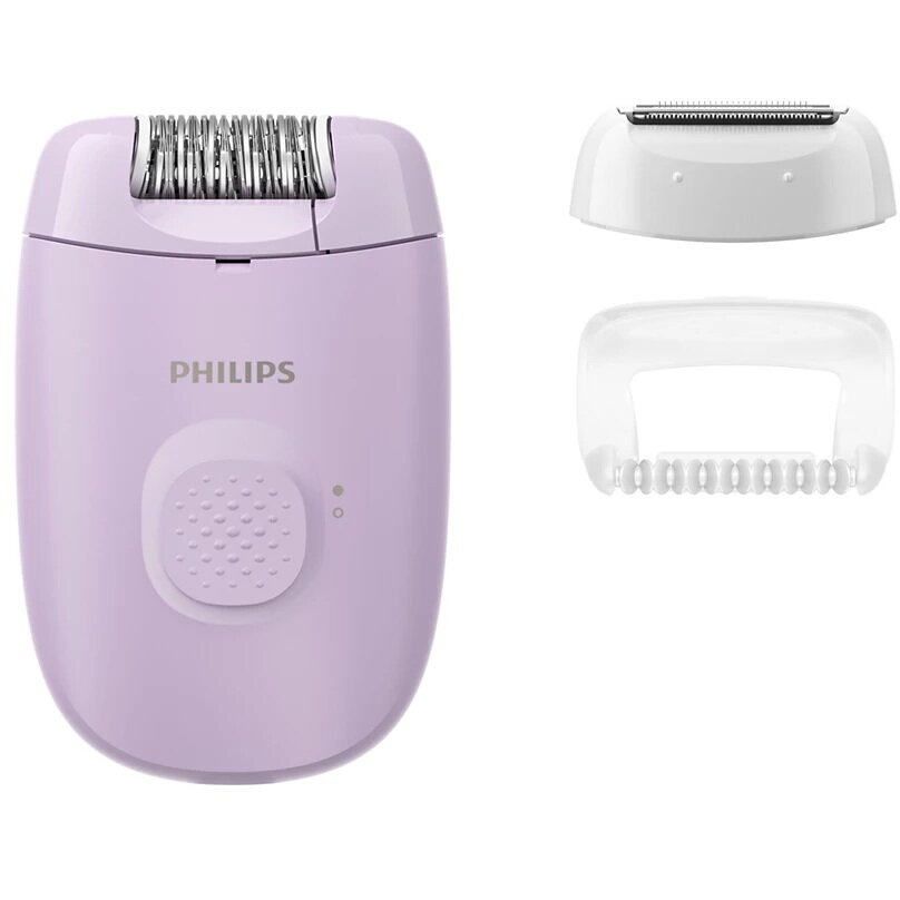 Epilator cu Fir Seria 2000 BRE237/00 1 Setare de Viteza Cap de Epilare Lavabil 2 Accesorii Lila