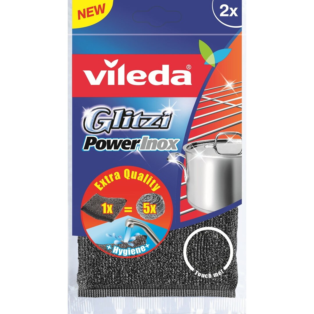 Burete de vase  Glitzi Power Inox-2 buc