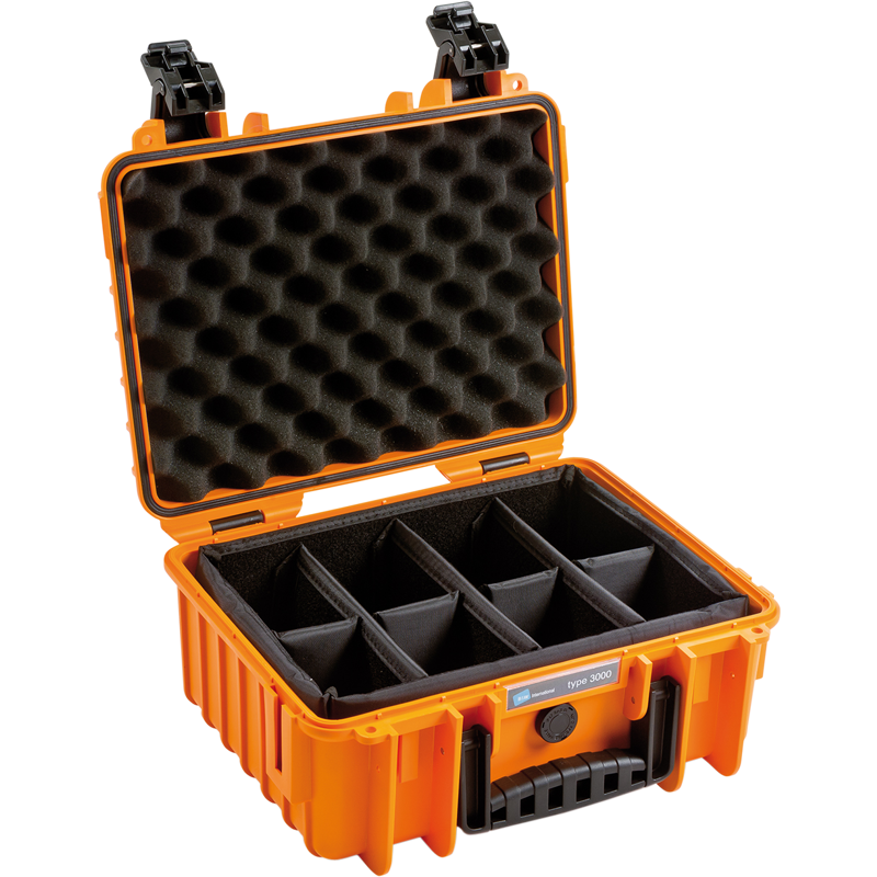 Outdoor Case 3000 incl. divider system orange 3000/O/RPD