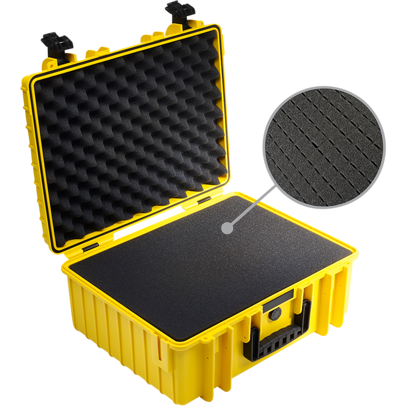Husa\Geanta Type 6000 yellow with pre-cut foam insert