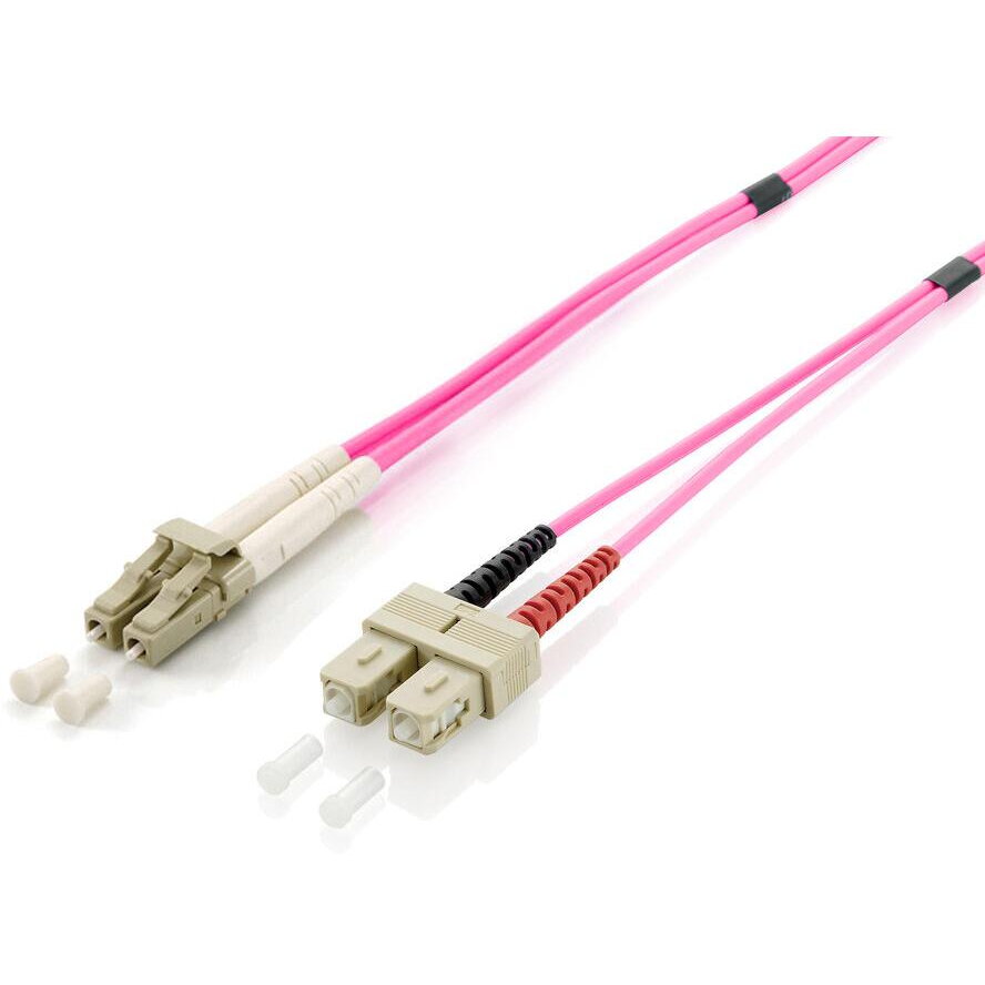Cablu Fibra Optica LWL Patchcable LC->SC 20.00m Multimode Duplex OM4   vi Polietilena