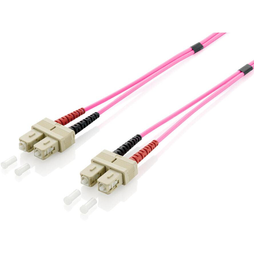 Cablu Fibra Optica LWL Patchcable SC->SC 15.00m Multimode Duplex OM4   vi Polietilena
