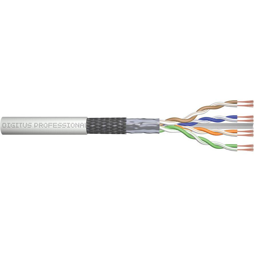 Cablu Retea CAT 6 SF/UTP Twisted Pair Roh-, 100m,Gri