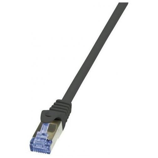 Cablu retea CAT6a Patch Cable S/FTP 1 m LSZH Black