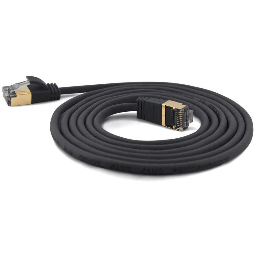 Cablu Retea SSTP CAT7 Ste. CAT6a d=4mm 20,00m  Negru