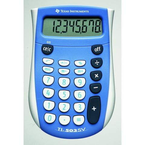 Calculator de Birou TI-503 SV (TI000946) 8 Cifre Albastru