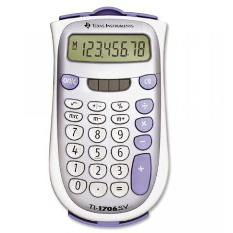 Calculator de Birou TI-1706 SV (TI000034) 8 Cifre Gri/Alb