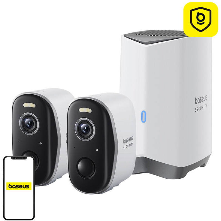 Camera Supraveghere Security Camera 2-Cam Kit N1 Plus 2K (White)