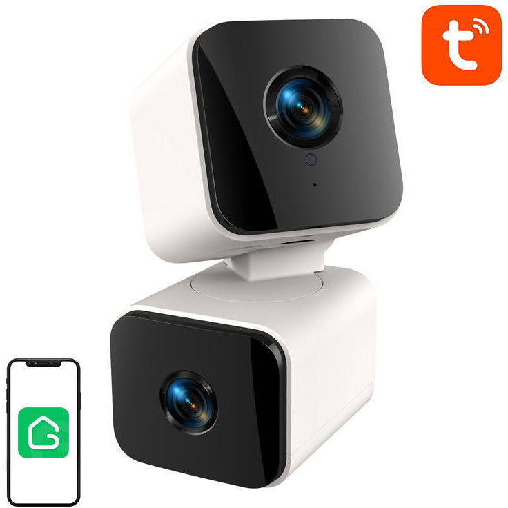 Camera Supraveghere Smart IP WiFi dual lens Gosund PC12 (1920x2160 H.265, Tuya)