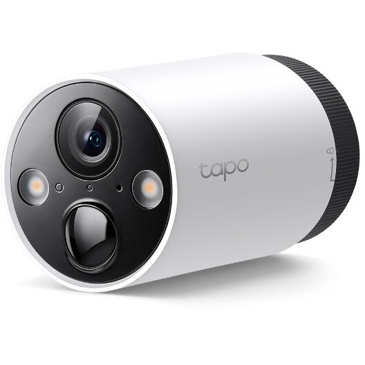 Camera IP de Exterior Tapo C420  IP65 Dist IR 15M Tip Lentila Fixa 3.15MM 3Mpx Rezolutie 2K RJ-45 + Wireless Microfon Carcasa Plastic Necesita HUB Alb