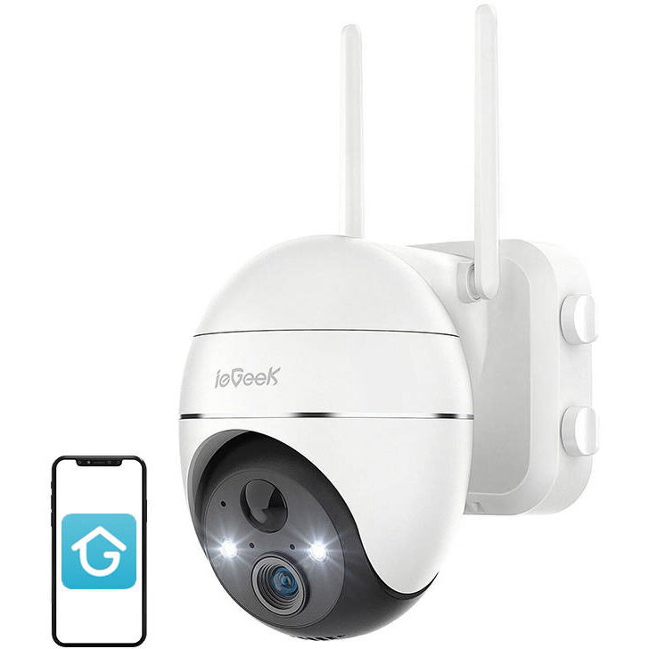 Camera Supraveghere Wireless 3MP WiFi Exterior ZS-GX1S white 5200mAh