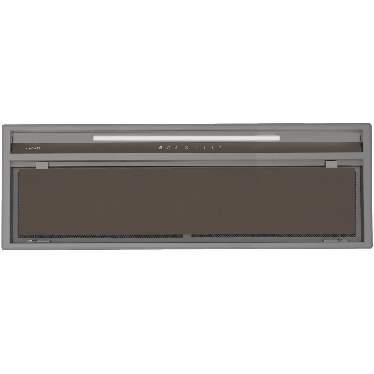 CAMPANA GCX 83 SD Hood, Energy efficiency class A, Width 83 cm, Max extraction power 750 m3/h , LED, Stainless steel/Gray glass