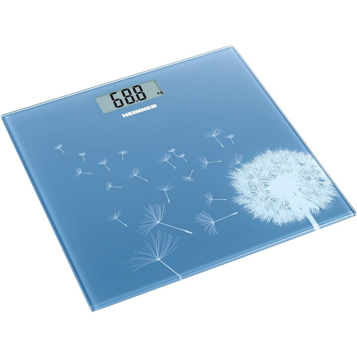 Cantar De Baie HBS-BL150 Sticla Slim Albastru