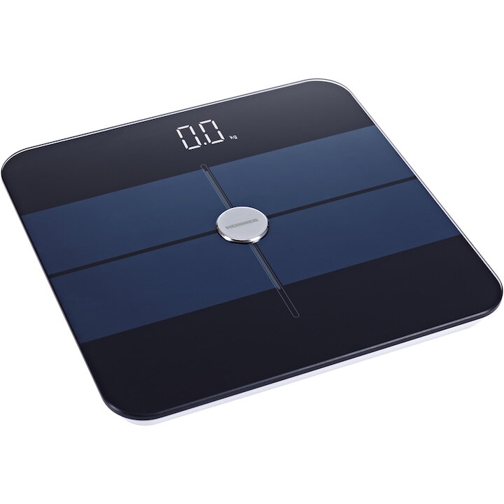 Cantar De Baie Inteligent HBS-BTH180BK 180Kg Sticla Negru