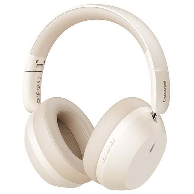 Casti  Bass 35 Max Headphones Wired & Wireless Head-band Music USB Type-C Bluetooth Beige