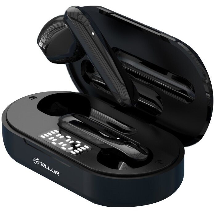 Casti Flip True Wireless Bluetooth Negru