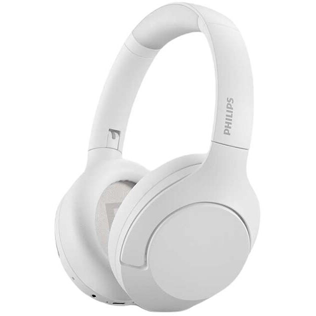 Casti Bluetooth TAH8506WT/00, ANC, Bluetooth, aplicatie mobila, Alb