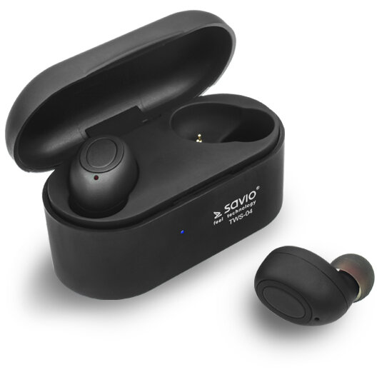 Casti Bluetooth TWS-04 Wireless Bluetooth Earphones Black,Graphite
