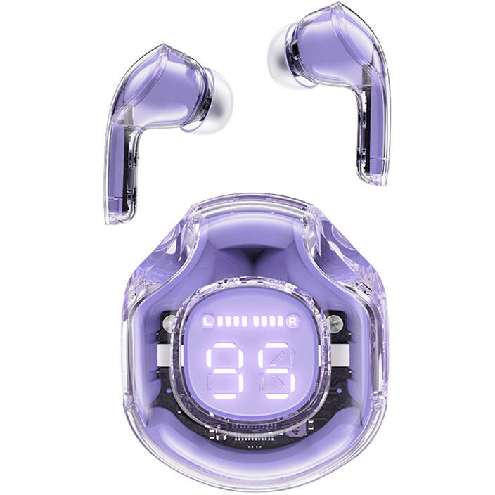 Casti Bluetooth TWS Acefast T8, Bluetooth 5.3, IPX4 Violet