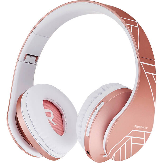 Casti Bluetooth Wireless Headphones for kids PowerLocus P2 (rose gold)
