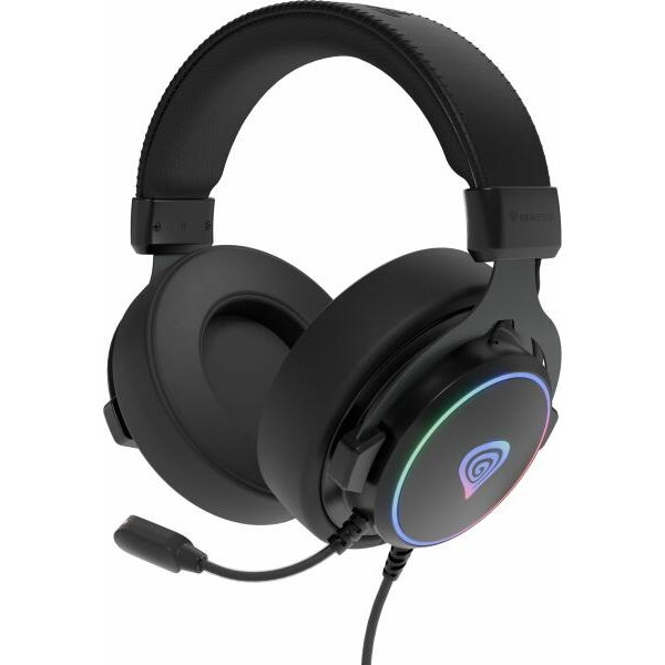 Casti Neon 764 RGB Negru