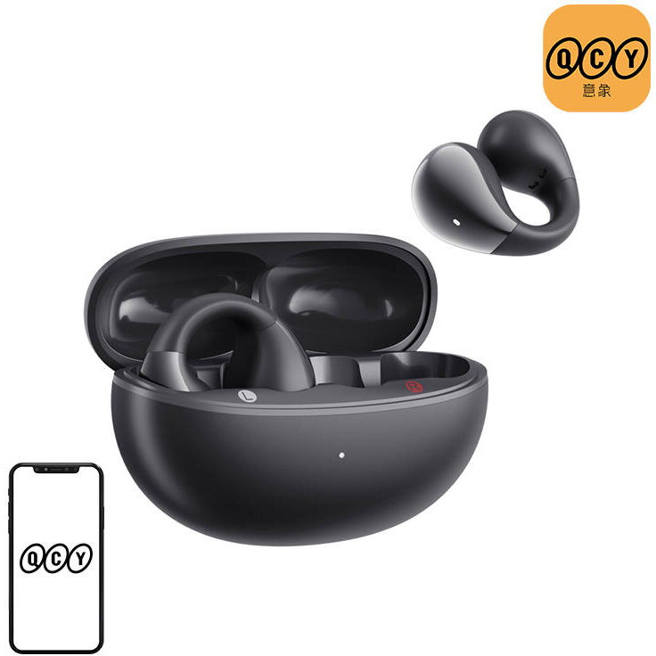 Casti Earphones QCY Crossky Clip T33 (black)