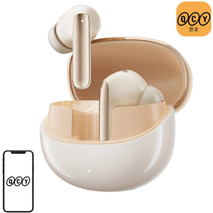 Casti Earphones TWS QCY MeloBuds Pro HT08, ANC (gold) 47