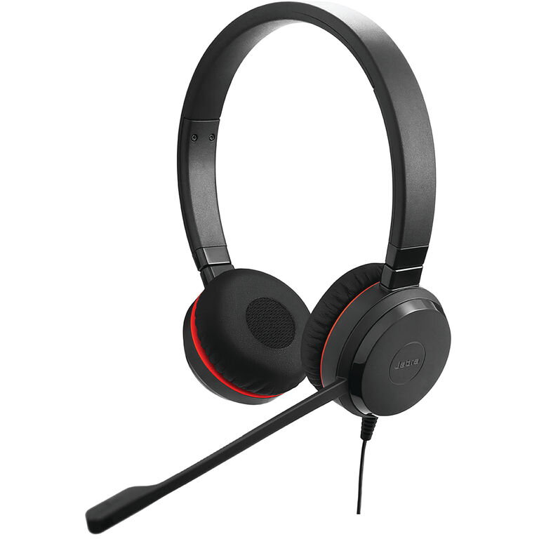 Casti Evolve 20 SE Stereo Piele Negru