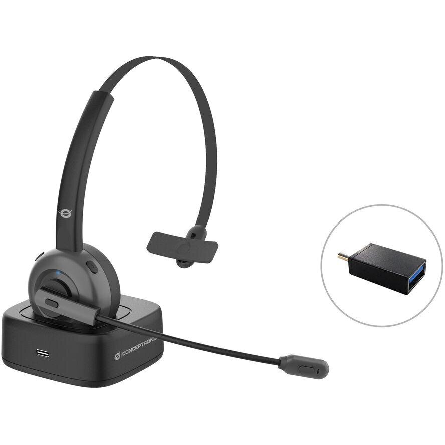 Casti Office/Call Center Wireless Bluetooth Negru