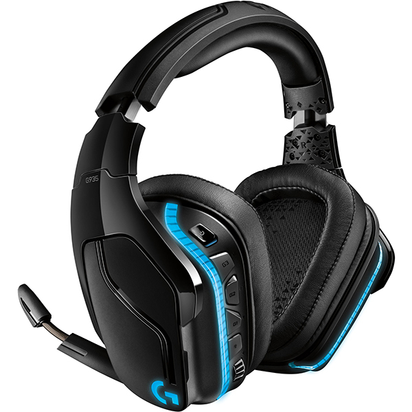 Casti Gaming G935 7.1 Surround Sound LightSync Wireless