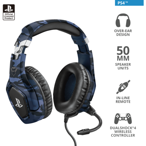 Casti Gaming GXT 488 Forze Blue licenta oficiala PS4