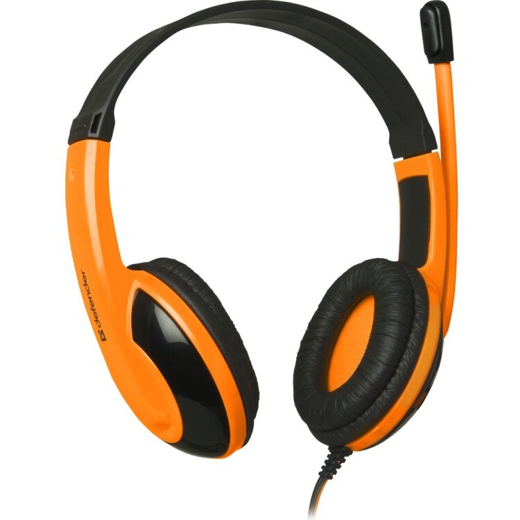 Casti Over-Head HEADPHONES WITH MICROPHONE WARHEAD G-120 ORANGE + GAME!!!