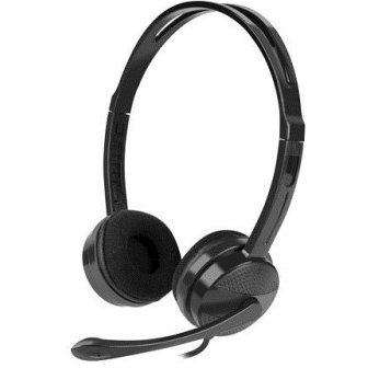 Casti Over-Head HEADSET CANARY WITH MICROPHONE BLACK