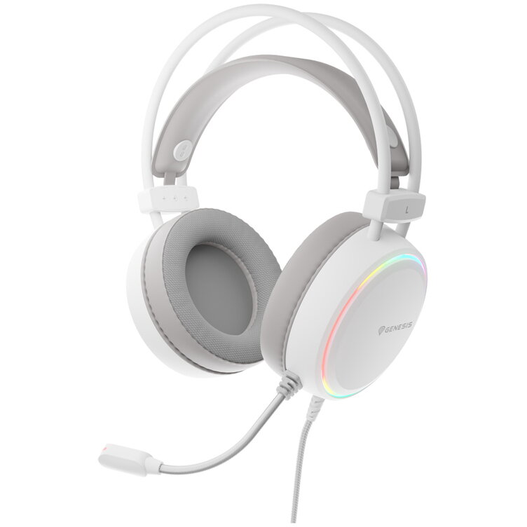 Casti Over-Head Neon 613 G2 RGB Gaming Headset with Microphone, White
