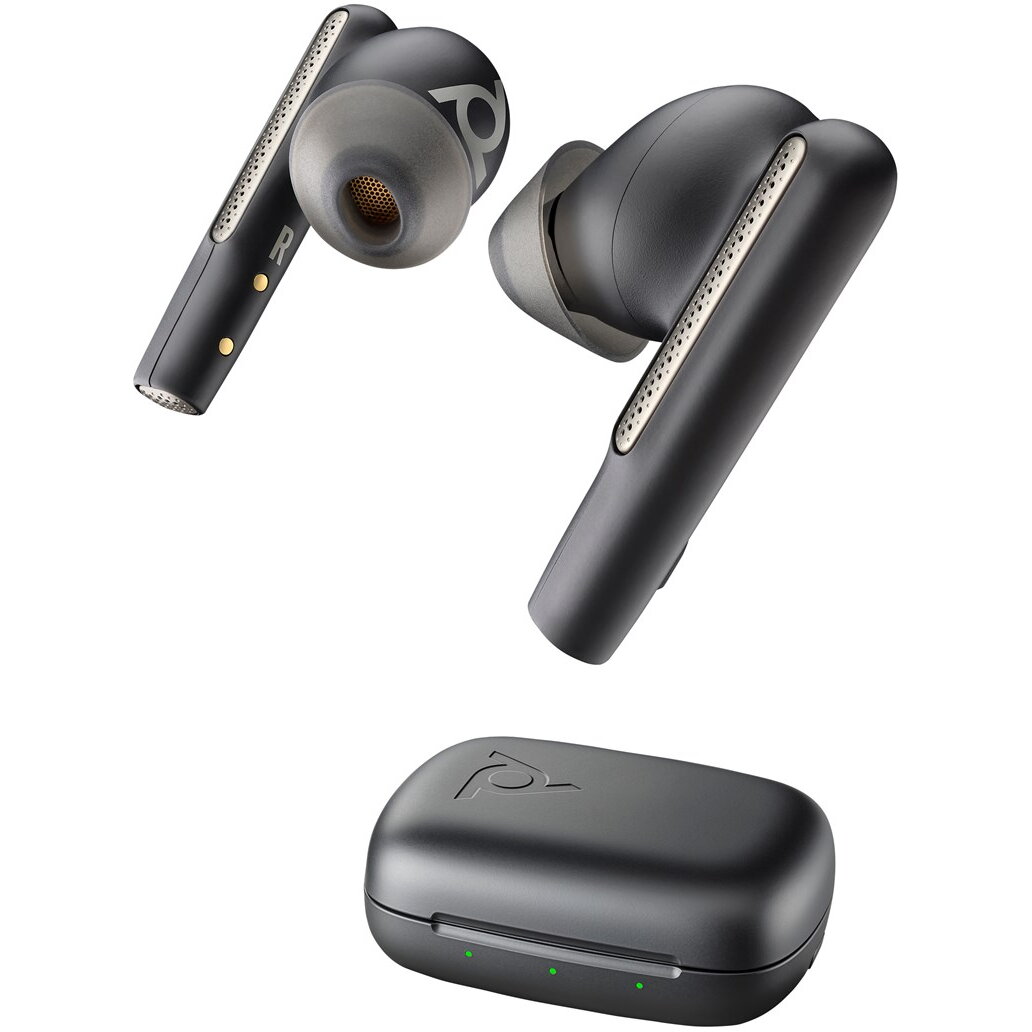 Casti Poly Voyager Free 60 UC Black Earbuds +BT700 USB-C Adapter +Basic Charge Case