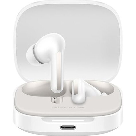 Casti Redmi Buds 6 Cloud White (white, USB-C, Bluetooth)