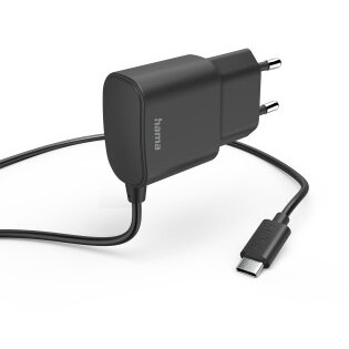 Charger with USB-C Connection, 12 W, 1 m, black