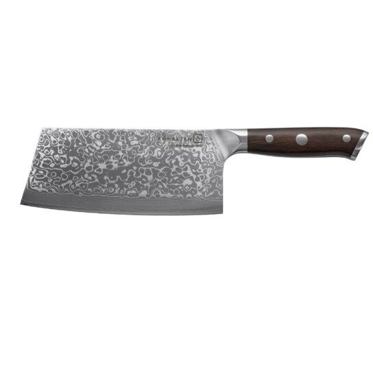 Cleaver Kohersen Elegance Ebony Wood Damascus steel cleaver 16.5 cm