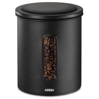 Coffee Tin for 500 g of Beans or 700 g of Powder, Airtight, Aroma-tight, bl