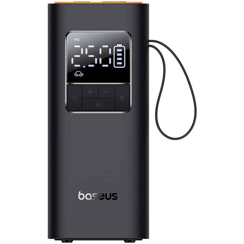 COMPRESOR AUTO Baseus SuperMini Pro Series, baterie 4000mAh/14.8Wh, display LED, negru (timbru verde 0.80 lei) C11159300111-00  - 6932172635916