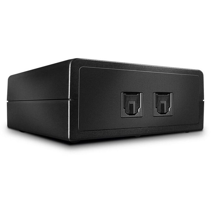 Comutator audio automat Toslink 2 porturi