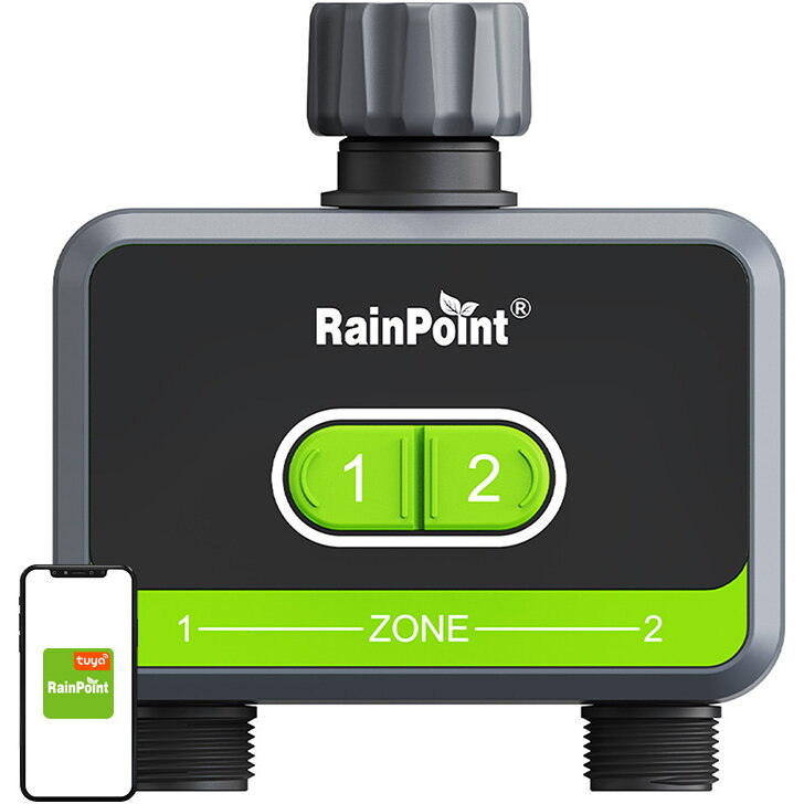 Controler de irigații RainPoint pe 2 zone cu aplicație