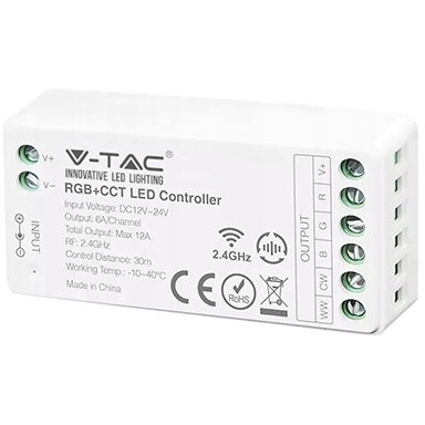 CONTROLLER BANDA LED RGB + ALB WI-FI