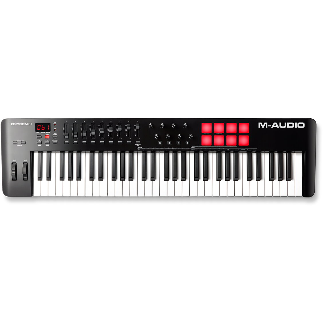 Controller MIDI USB M-Audio Oxygen 61 MK V cu 61 de taste cu comenzi inteligente și cartografiere automată oxygen-61-mk-v